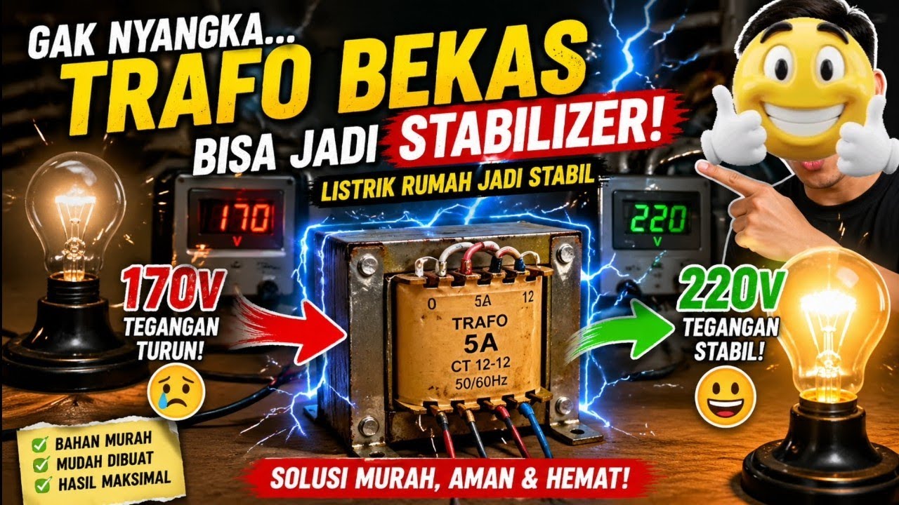 Membuat stabilizer dari trafo bekas