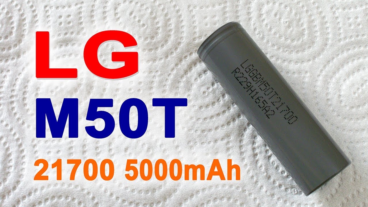 LG M50T Grade A 5000mAh 21700 cell's capacity test