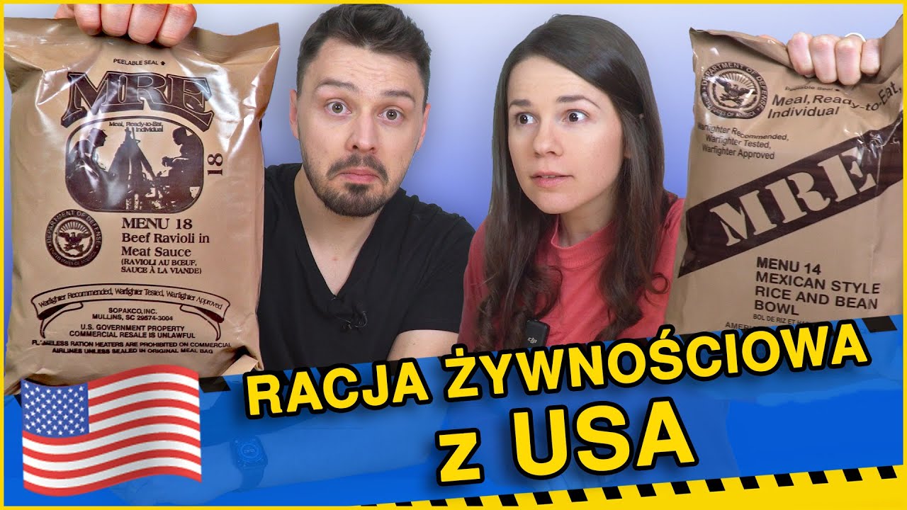 CO JEDZĄ ŻOŁNIERZE USA? TEST AMERYKAŃSKICH RACJI ŻYWNOŚCIOWYCH!