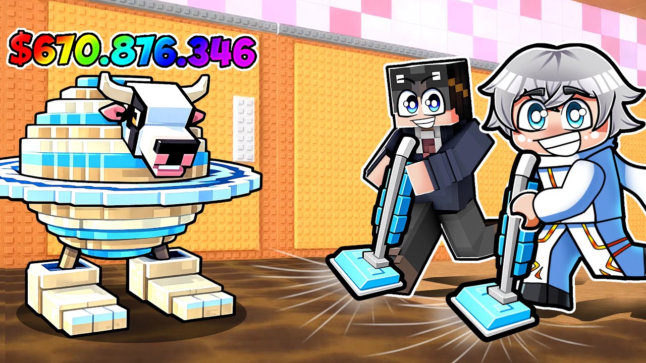 DEMI ROBUX! Aku Tantang YOUTUBER MINECRAFT Ini Dapetin BRAINROT TERLANGKA di Vacuum for Brainrot!