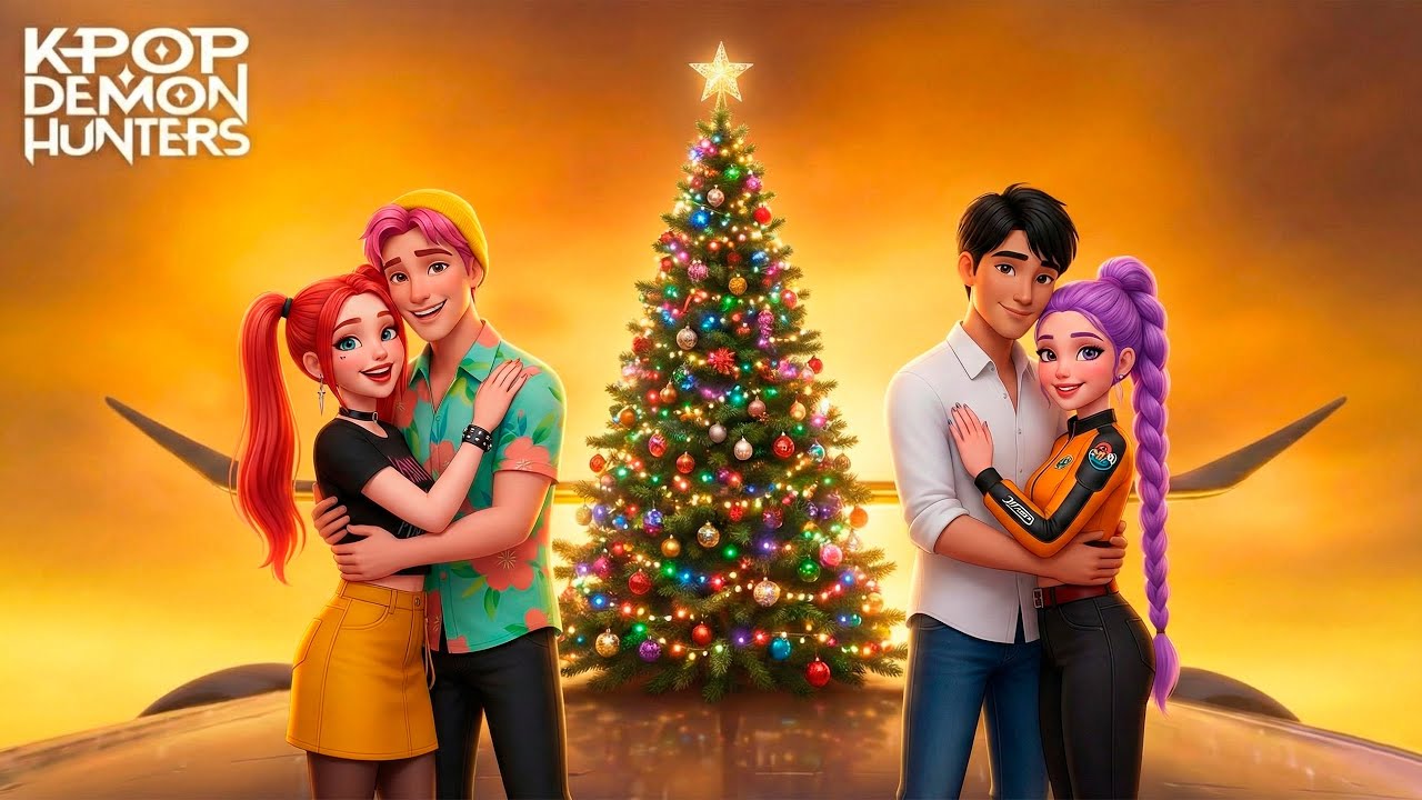Kpop Demon Hunters 🎄 Christmas Battle (Official Animated Music Video)
