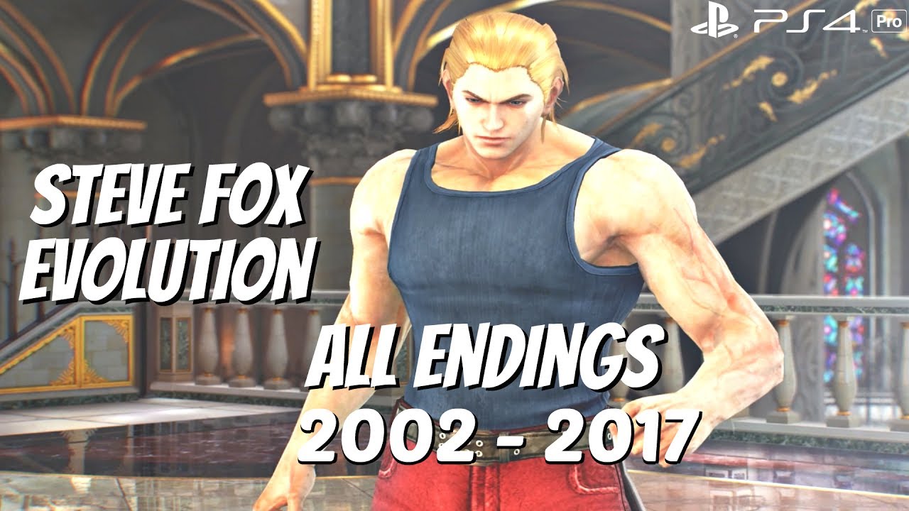 TEKKEN SERIES - All Steve Fox Ending Movies 2002 - 2017 (1080p 60fps)