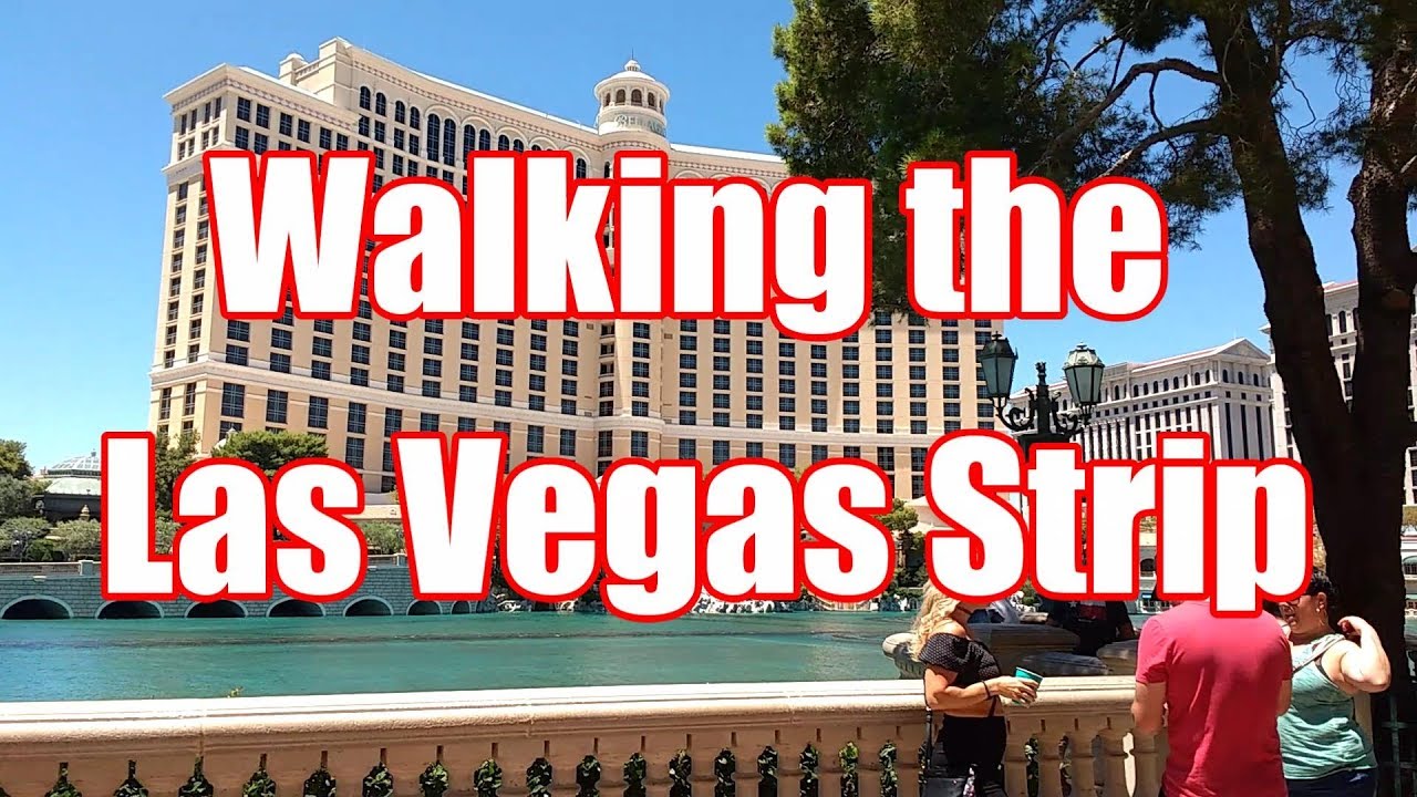 Las Vegas Strip Walking from the Excalibur to the Bellagio