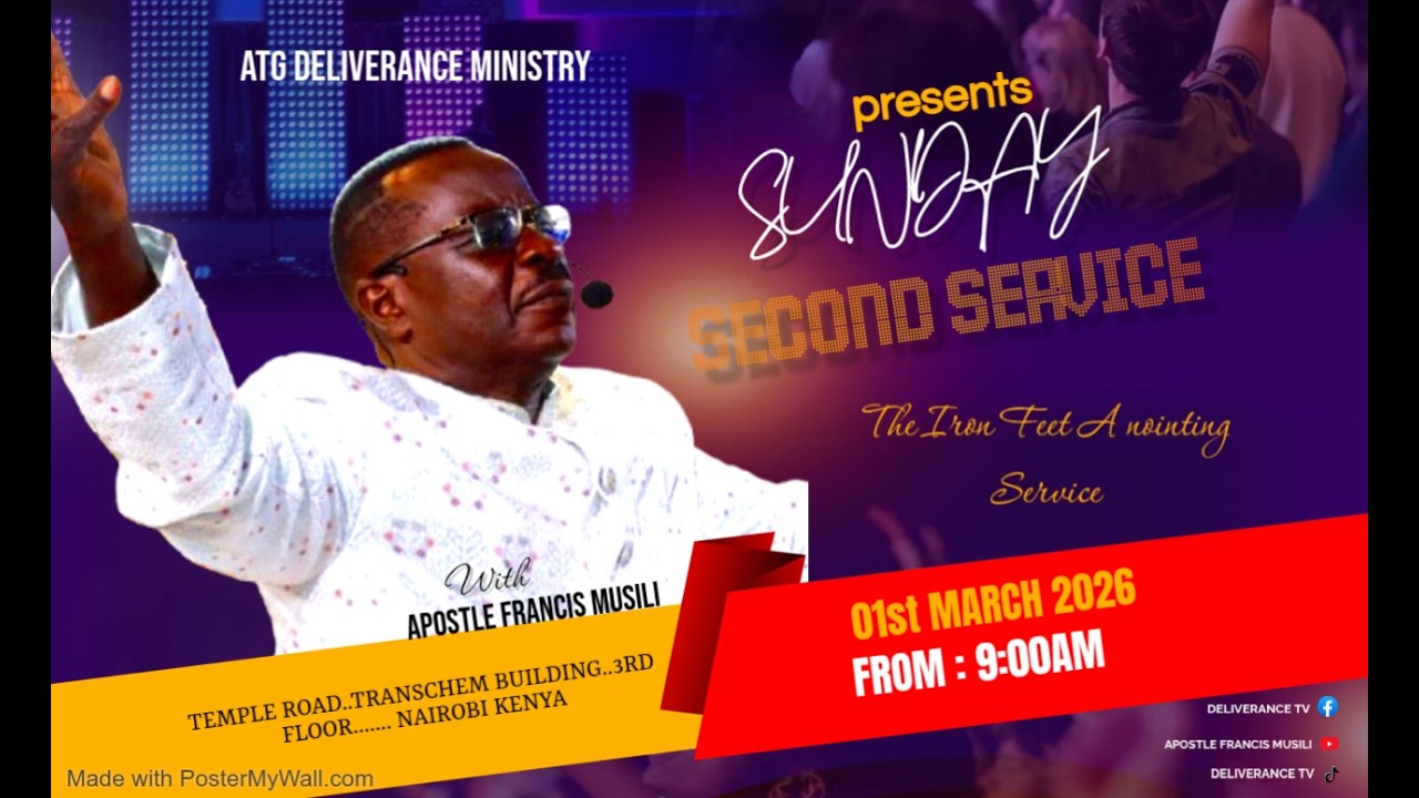 Sunday Second Service / Apostle Francis Musili.