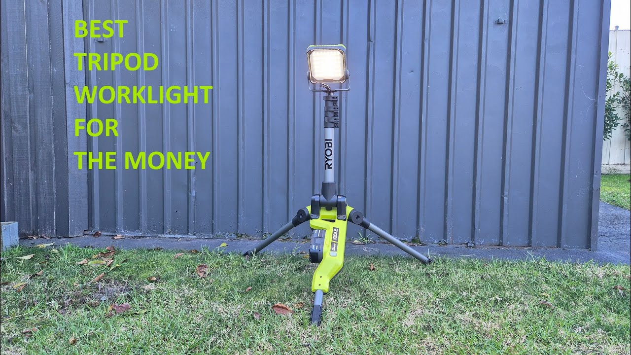 RYOBI 18V TRIPOD WORK LIGHT R18TL full demo and in depth review