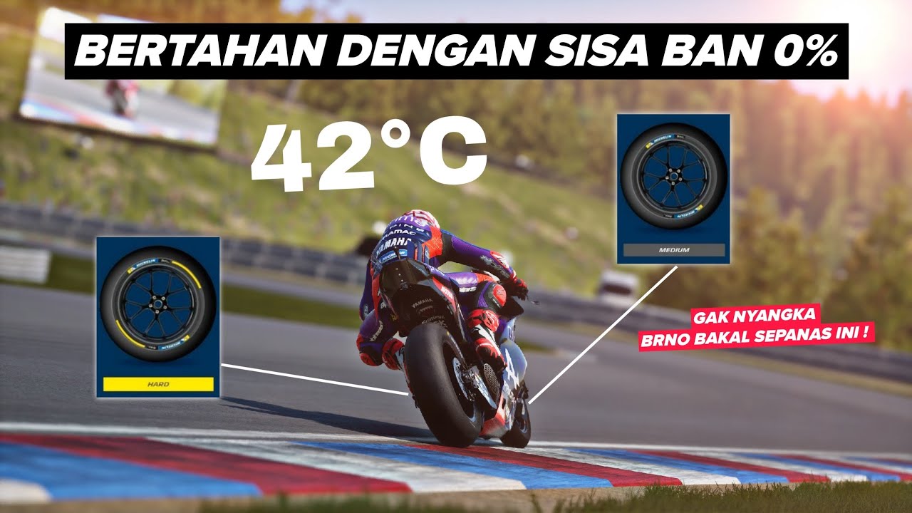 Balapan Dengan Suhu Track 42°C ! Gilaaa.. Nyiksa Ban Banget ! - MotoGP25 Career 35