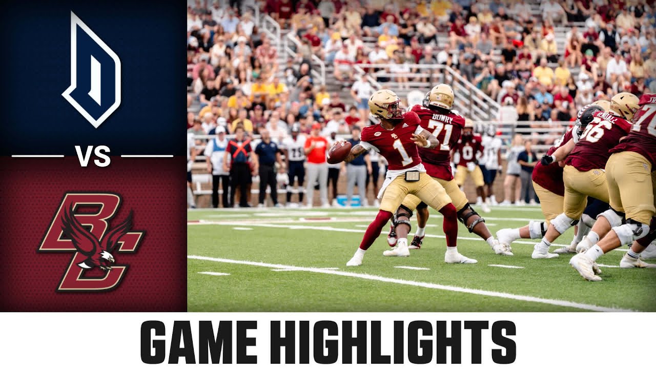 Duquesne vs. Boston College Game Highlights | 2024 ACC Football