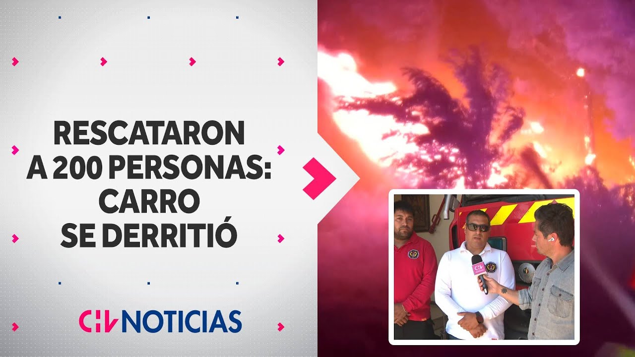 Bomberos rescataron a más de 200 personas mientras carro se derretía en Lota - CHV Noticias