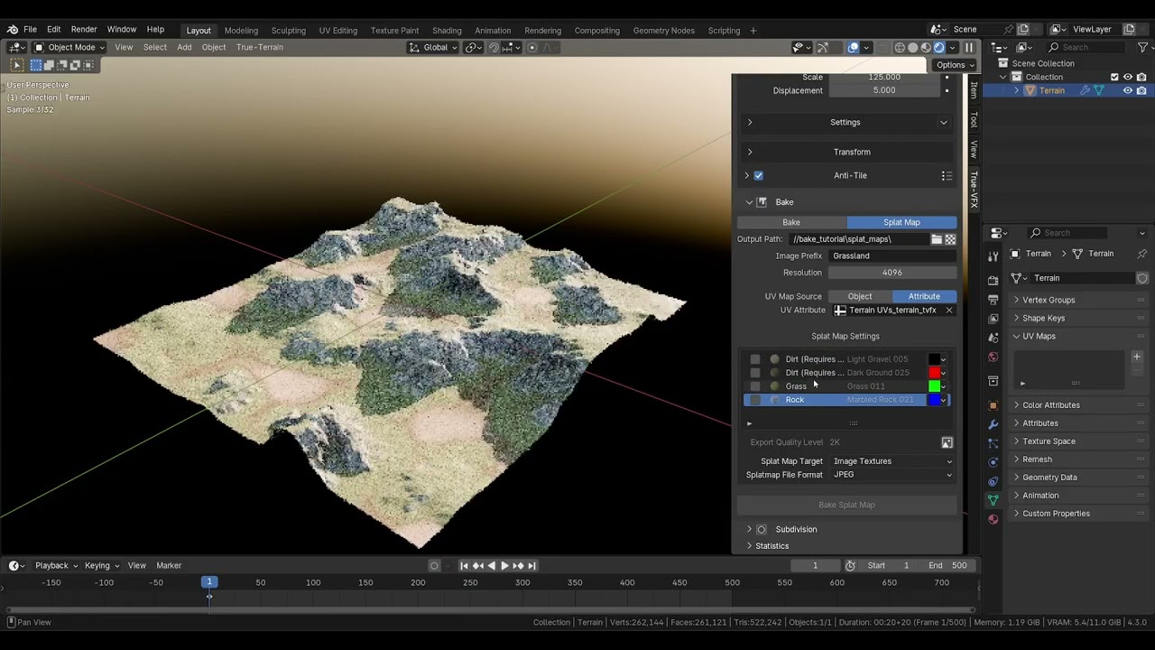 TrueTERRAIN 5 | Exporting Splatmaps
