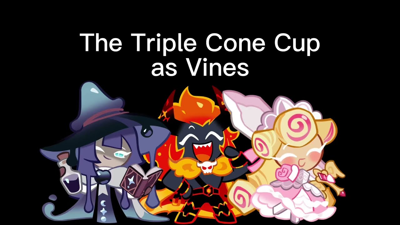 Triple Cone Cup as Vines because Prune Juice Cookie won
