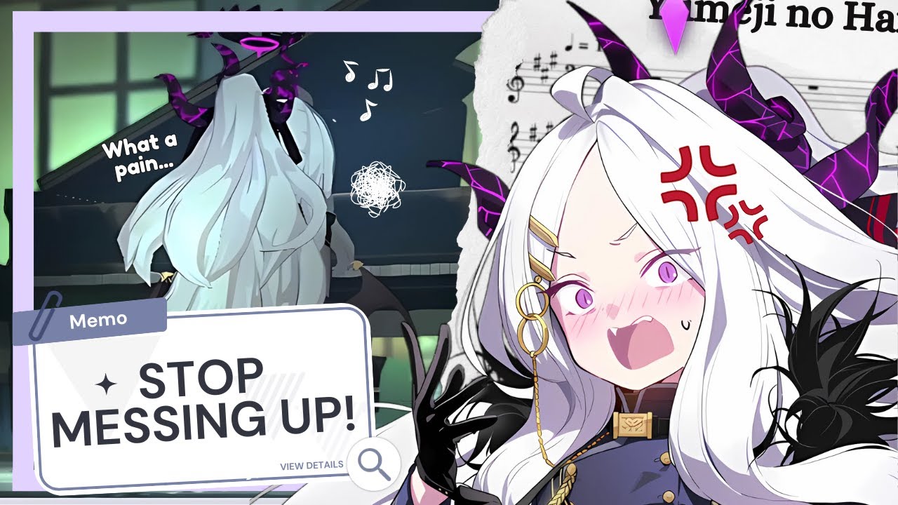 Hina's Piano Practice (but she keeps messing up) | Blue Archive