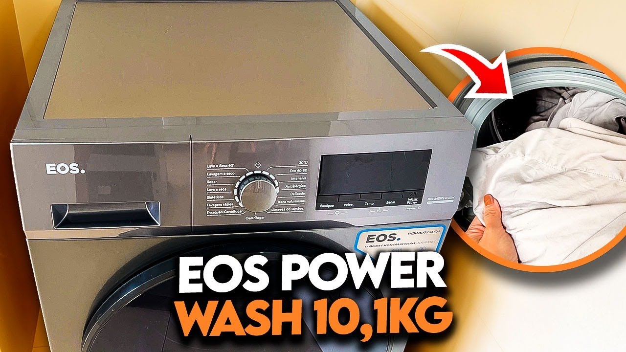 Review + Opinião LAVA E SECA EOS POWER WASH 10,1kg: Vale a pena comprar?