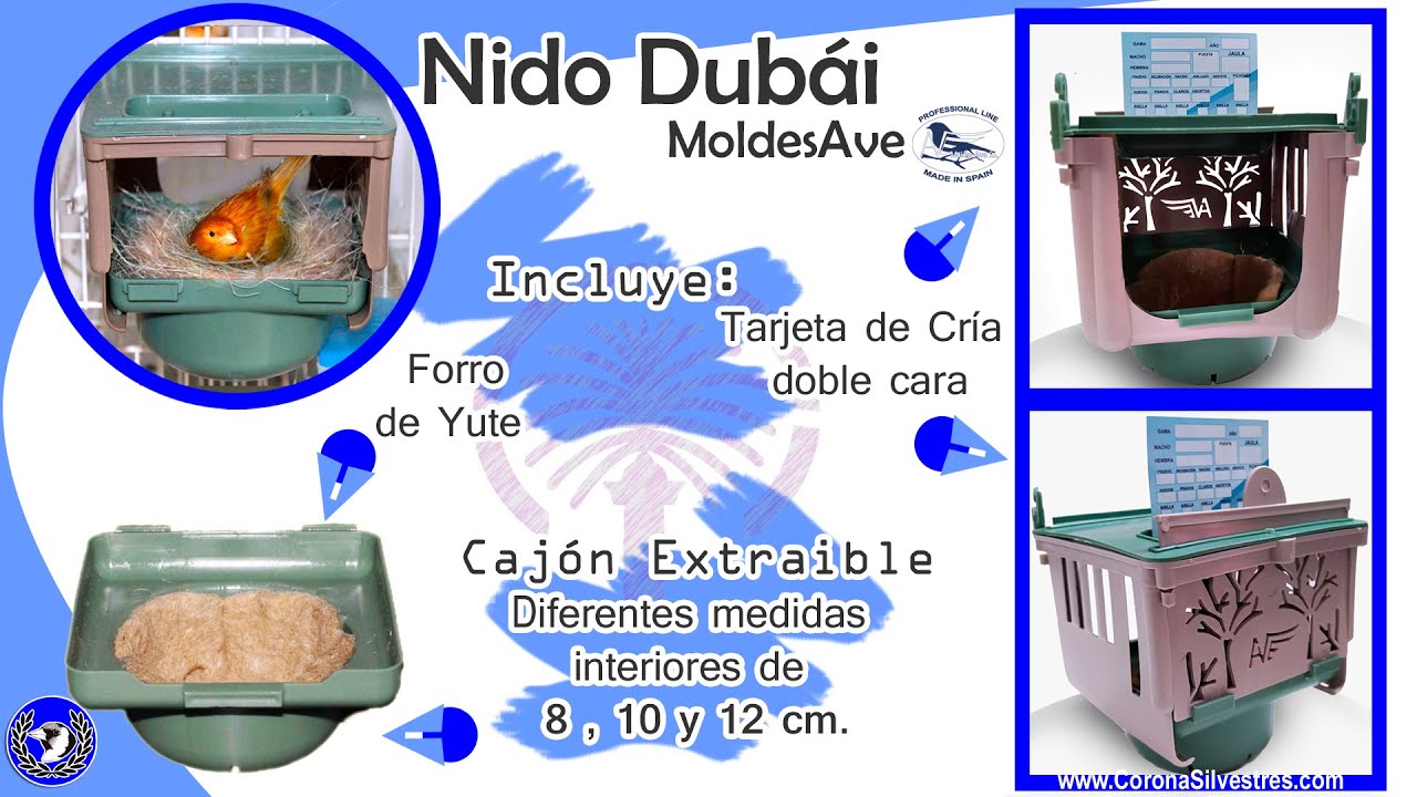 NIDO DUBÁI 🏅 👉  MoldesAve 🐦