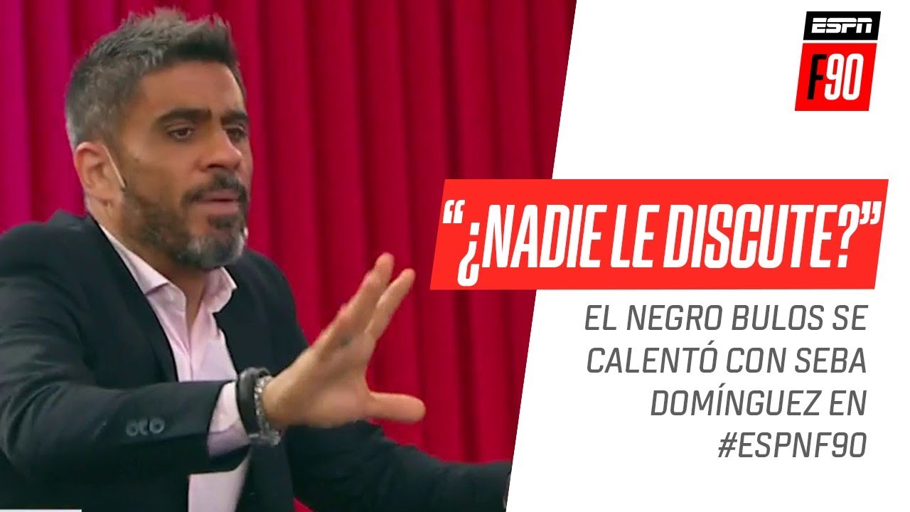 ¡Se calentó el piso de #ESPNF90 entre Fede Bulos y Seba Domínguez!