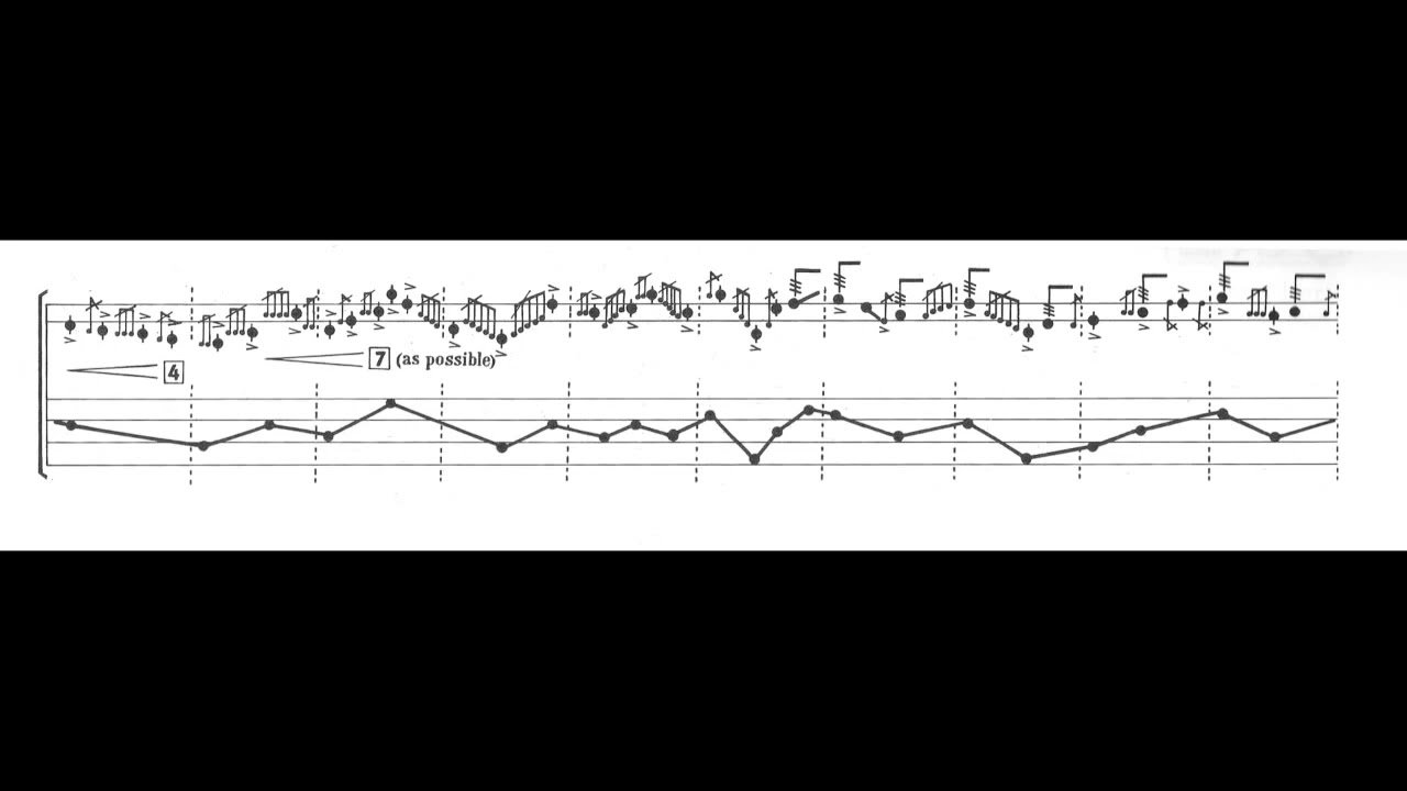 Luciano Berio - Gesti (1966) (with score)