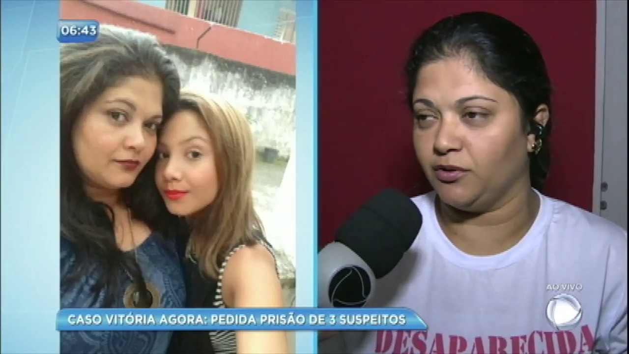 Mãe de Vitória relembra o último contato com a filha