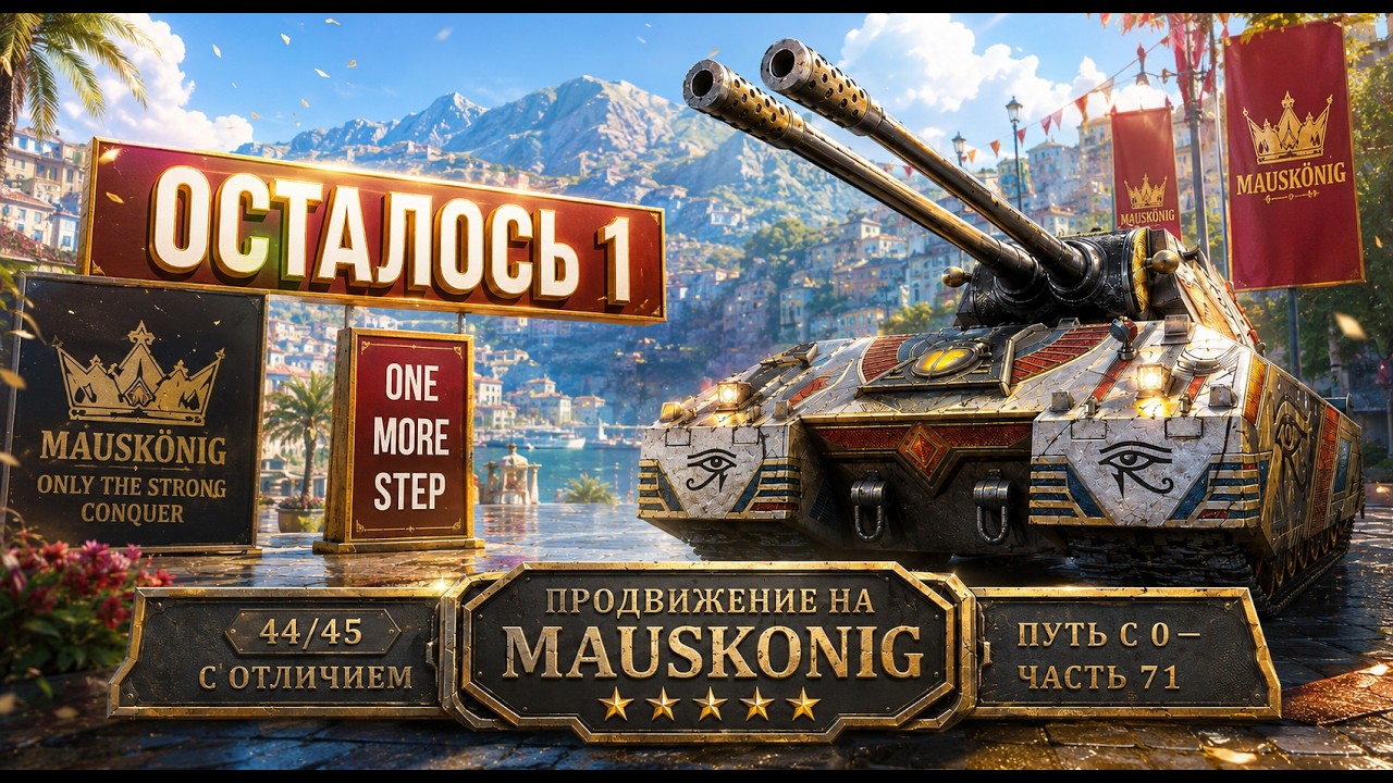 ПУТЬ ОТ НУЛЯ ДО MAUSEK&Ouml;NIG #71 (44/45 с отличием) | Мир Танков