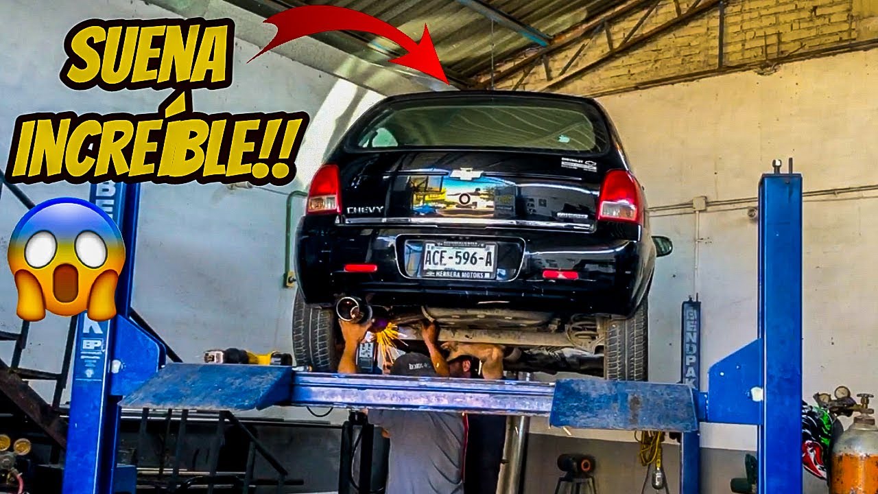 Silenciador deportivo en un Chevy! Suena increíble... | HugoValo Autos