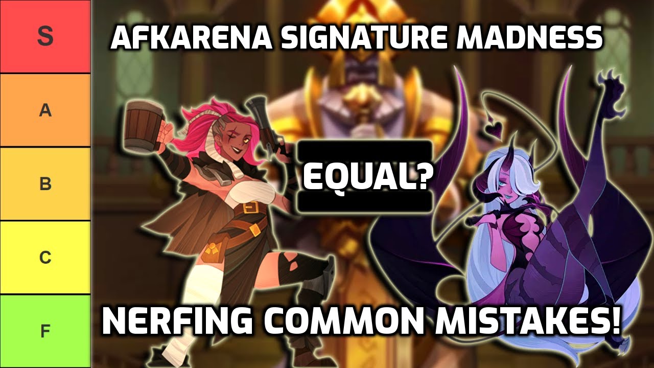 AFKArena: SI Tierlist Update - Avoid these Mistakes!