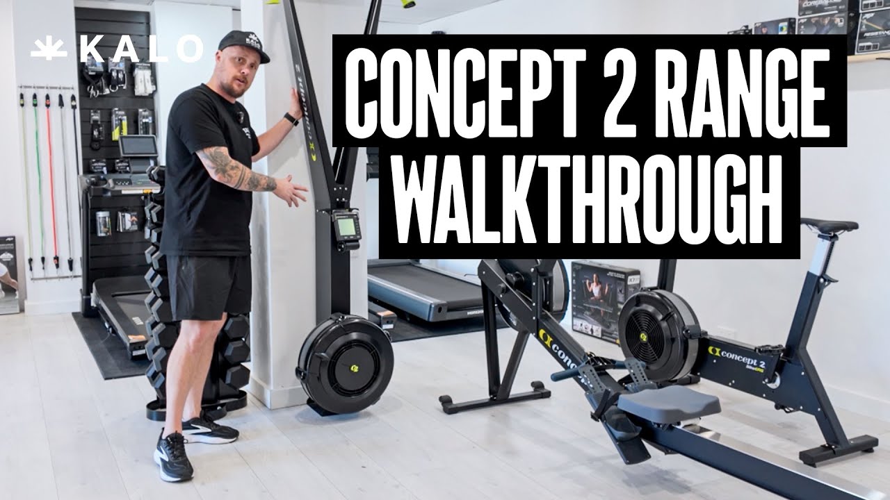 Concept2 Range Walkthrough | Scott from Kalo Gym Equipment Demos the RowErg, BikeErg & SkiErg