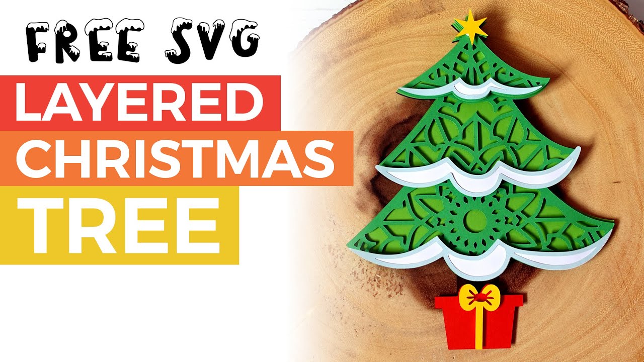FREE SVG ~ Layered Christmas Tree Assembly Guide
