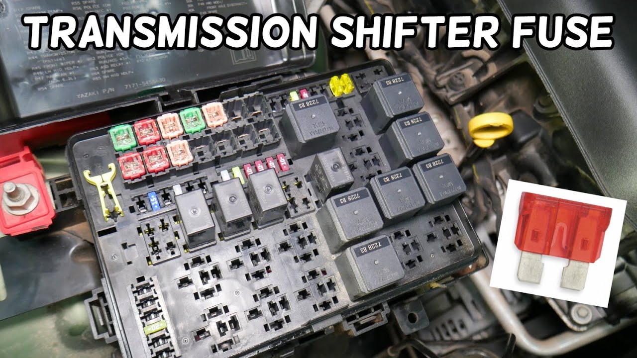 DODGE CHARGER TRANSMISSION SHIFTER FUSE LOCATION REPLACEMENT
