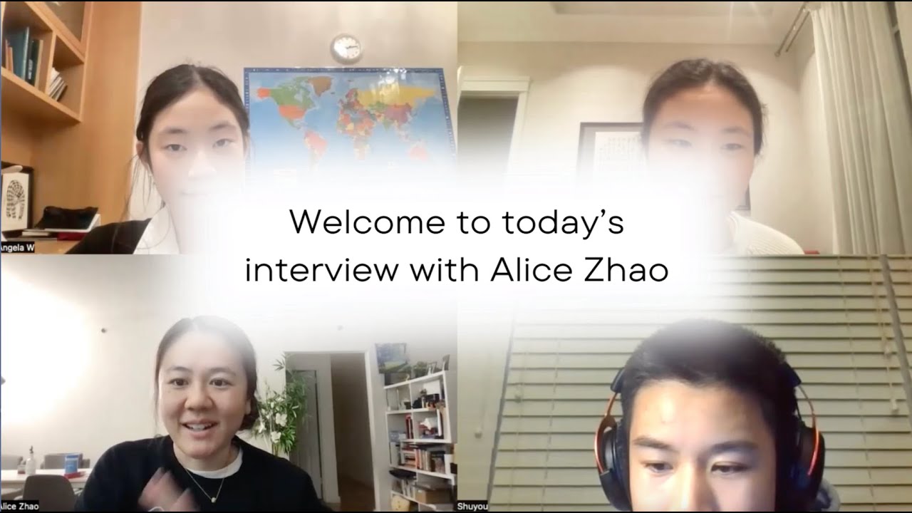 Interview with Alice Zhao!