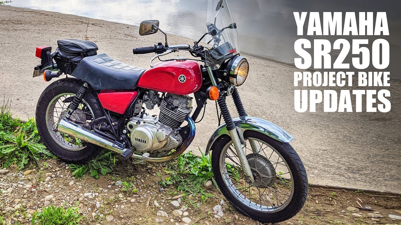 Обновления мотоцикла Yamaha SR250 Project: аккумулятор, эмблемы на баке и задние амортизаторы