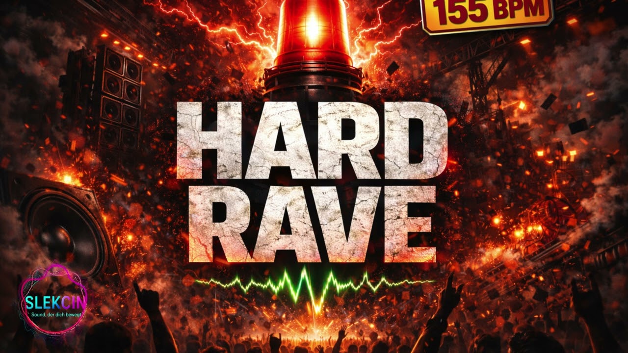 HARD RAVE (155 BPM) ⚠️ Brutal Distorted Kick • Industrial Hard Techno Drop