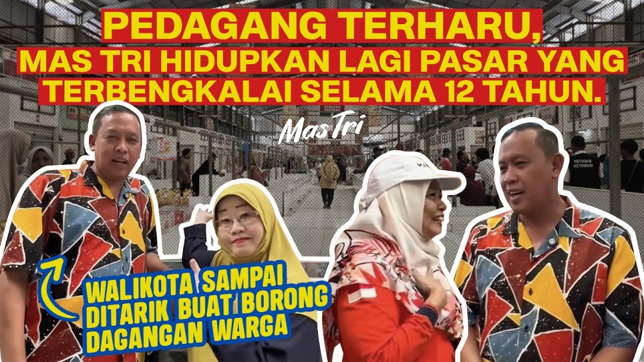 Pasar Telaga Mas Bekasi Dibuka Walikota, Setelah 12 Tahun Terbengkalai. 