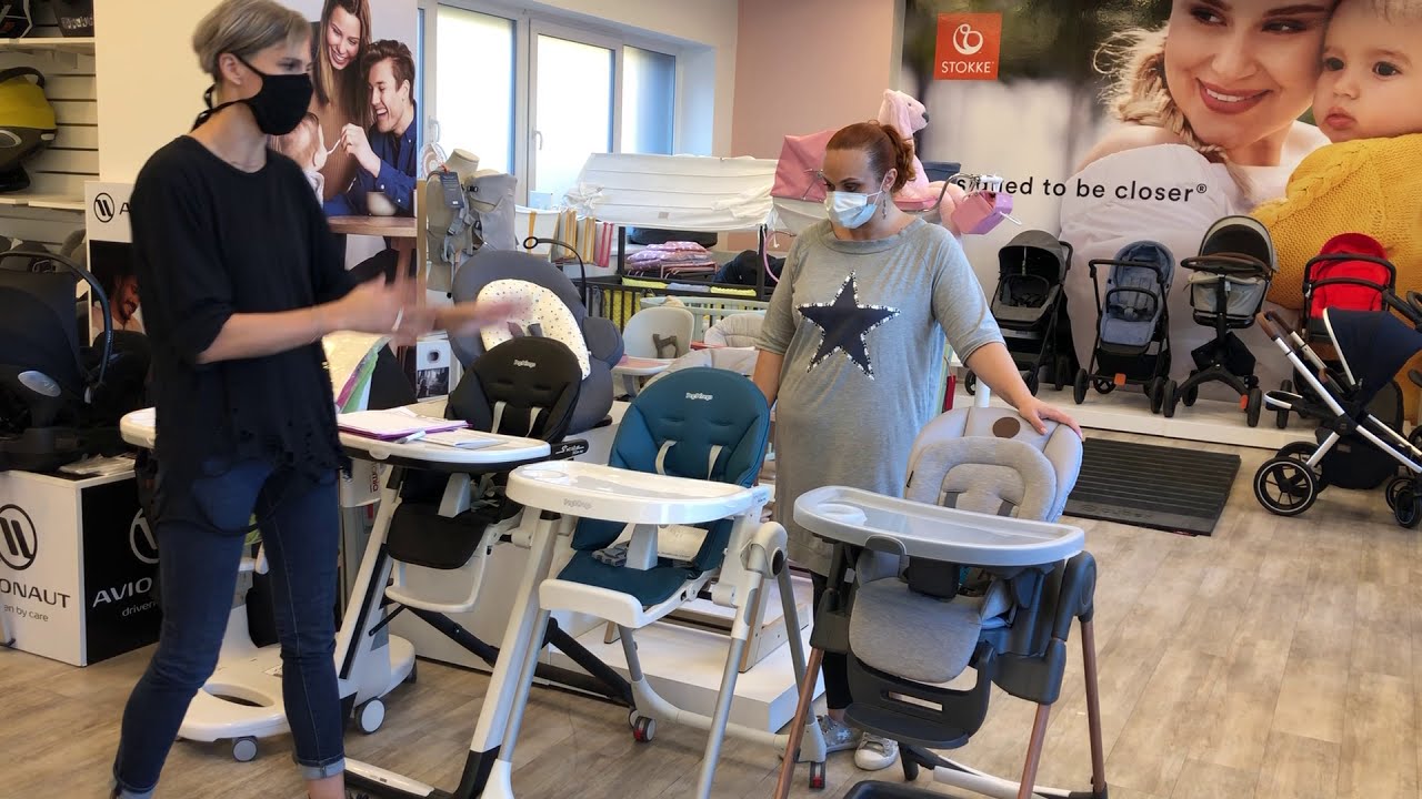 Živé vysílání 5.11.2020 - porovnání jídelních židliček Stokke, Peg perego...