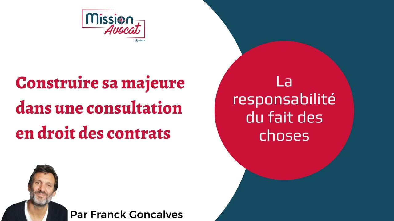 La responsabilité du fait des choses