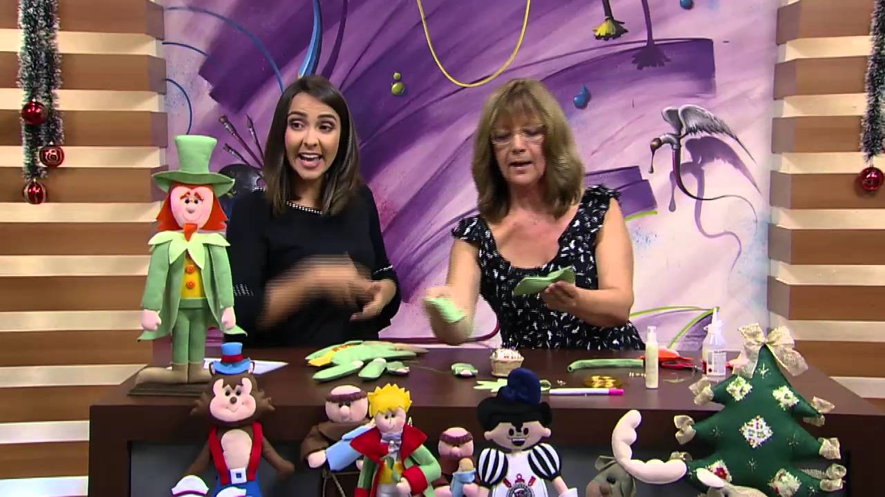 Mulher.com - 07/12/2015 - Visconde de sabugosa em feltro - Carmen Silva