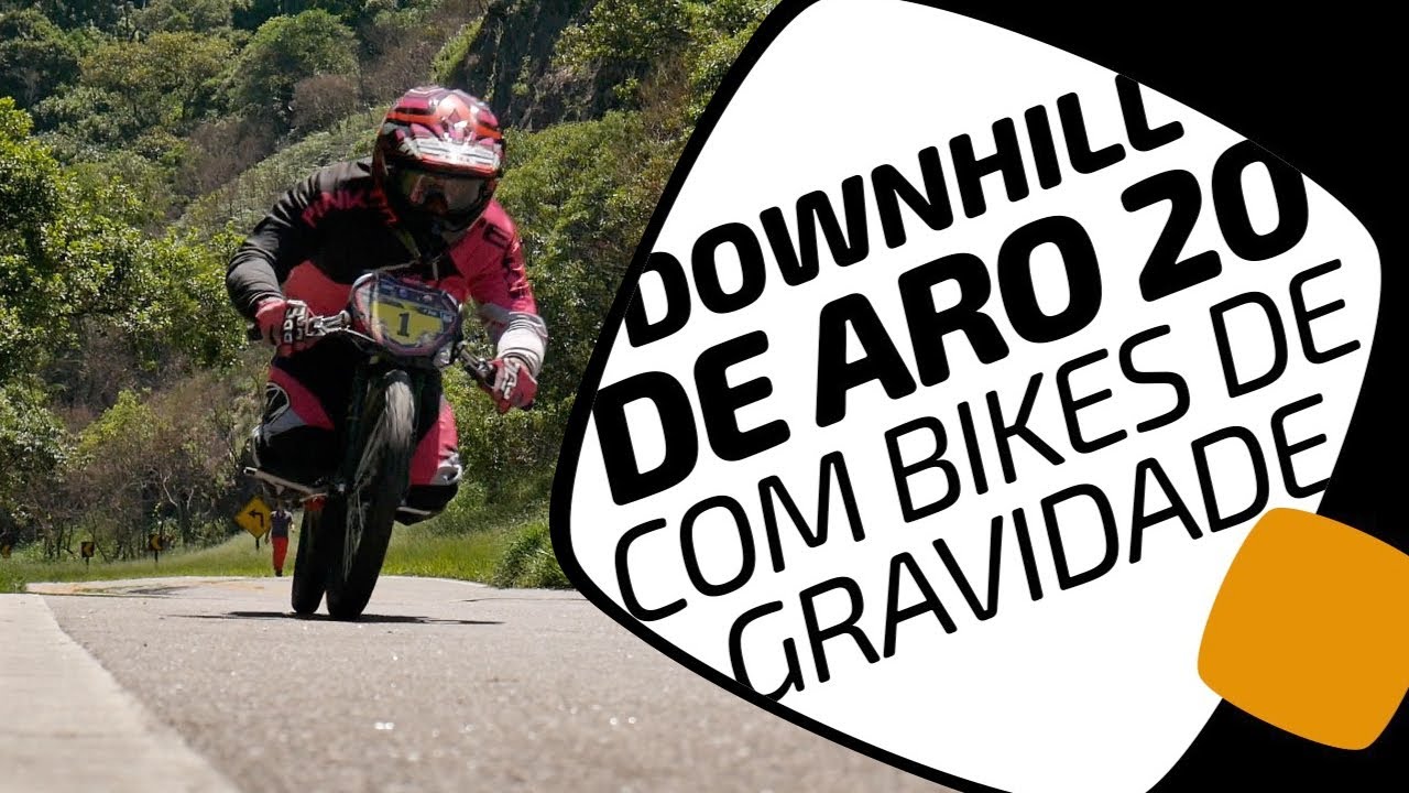 Downhill com bikes de gravidade aro 20. Pedaleria.
