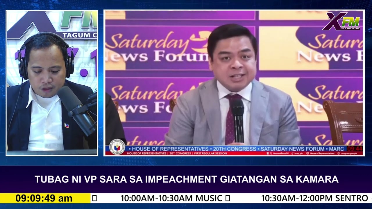 TUBAG NI VP SARA SA IMPEACHMENT GIATANGAN SA KAMARA