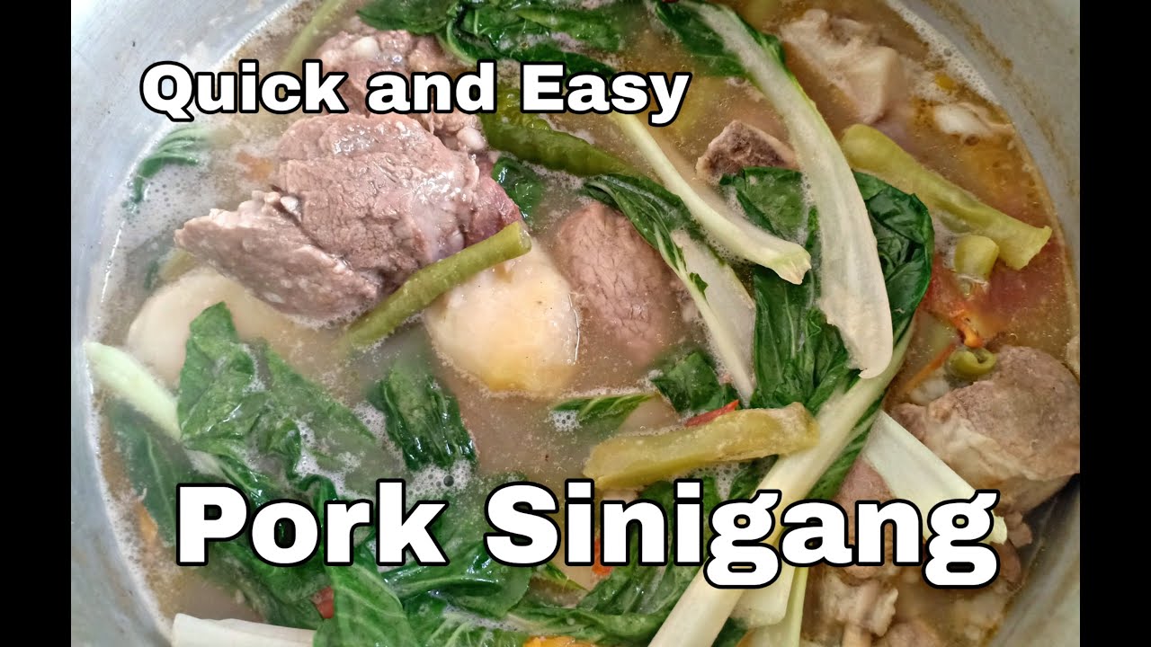 Pork Sinigang with Pechay || Another way of cooking sinigang