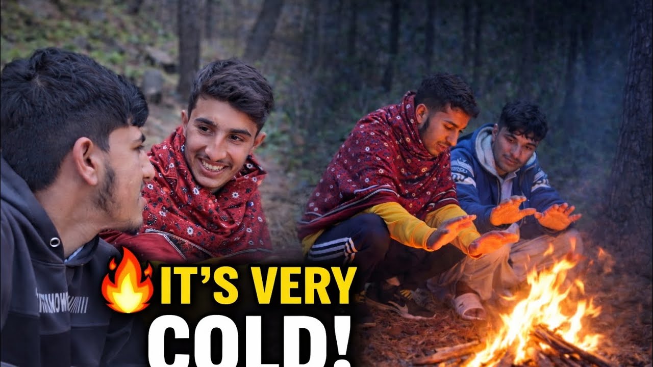 Friends, Fire & a Very Cold Night / Village VIog