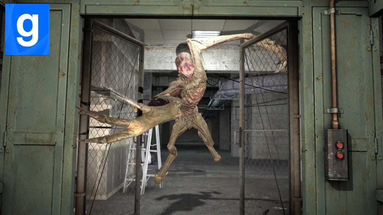 Garry's Mod Death Angel nextbot jump on me and chasse me!