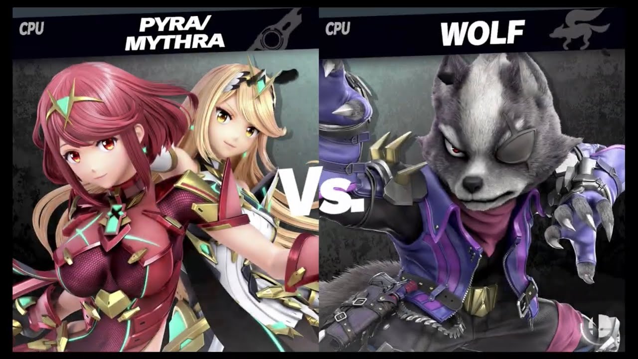 Super Smash Bros. Ultimate - Pyra/Mythra VS Wolf