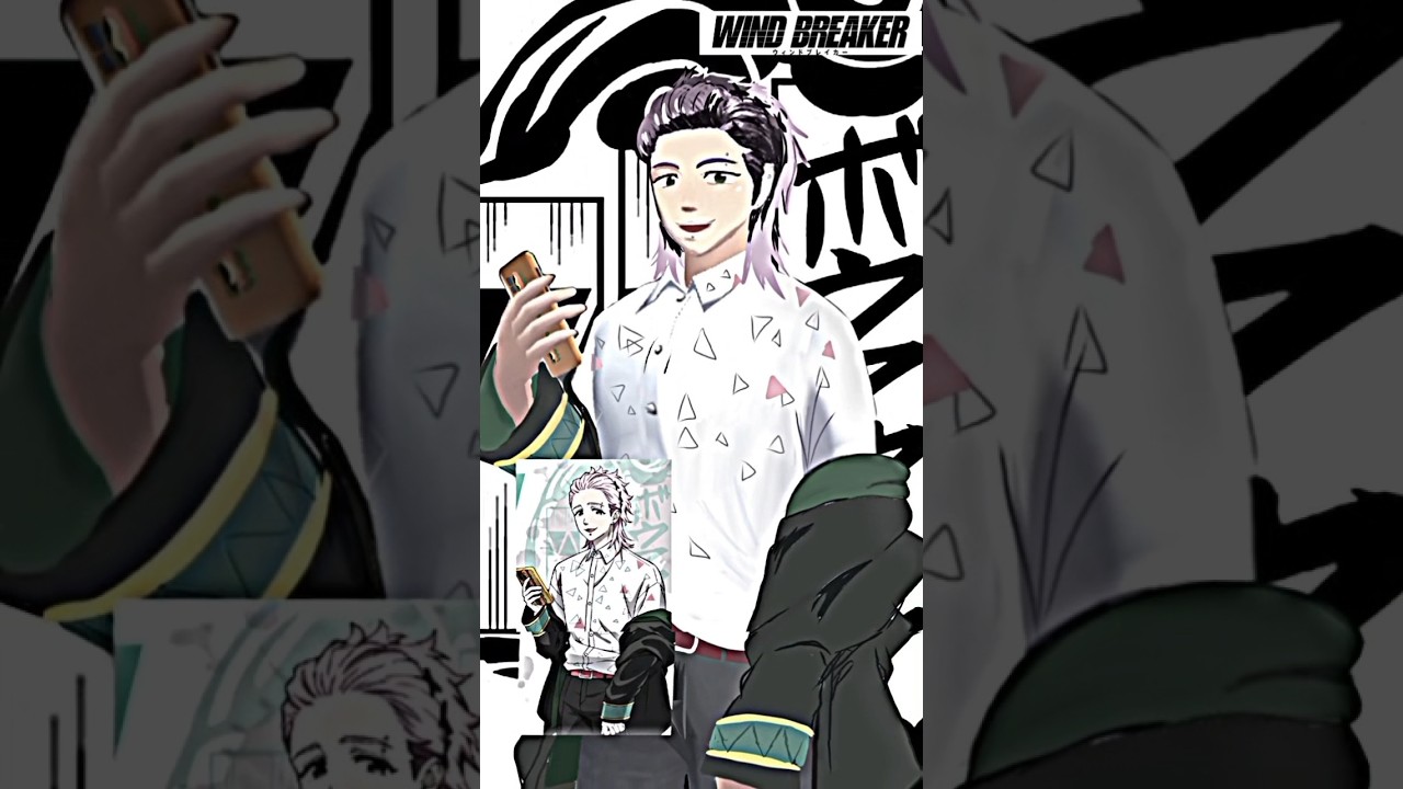 jj anime wind breaker versi sakura mitsuki kiryu 🥰🤭🙏 