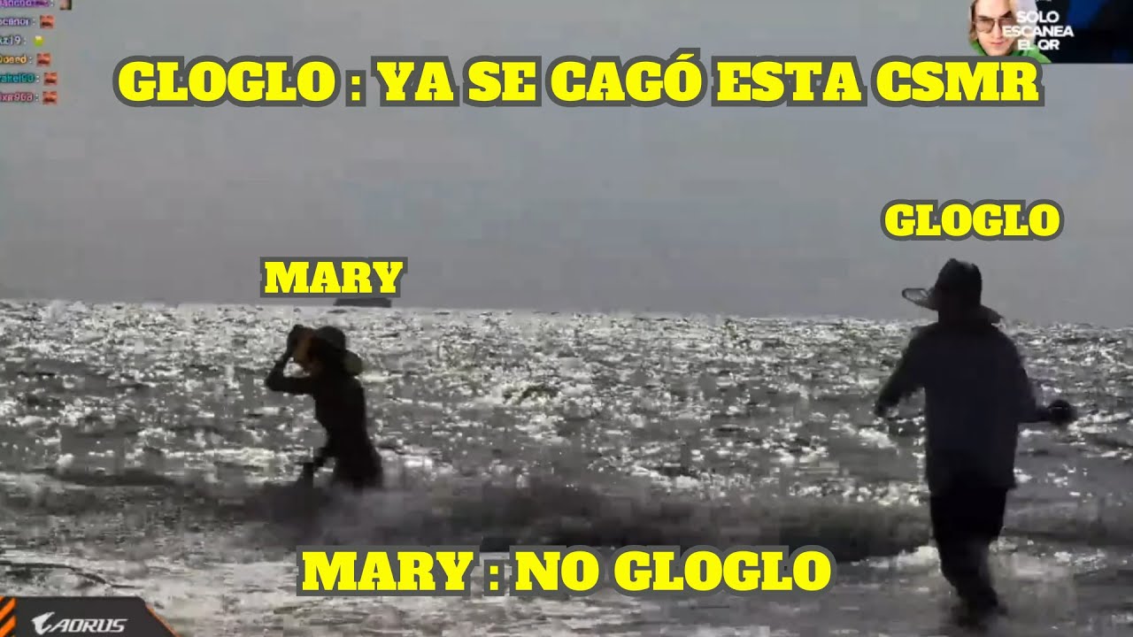 GLOGLO Y MARY SE TIRAN ARENA EN LA PLAYA