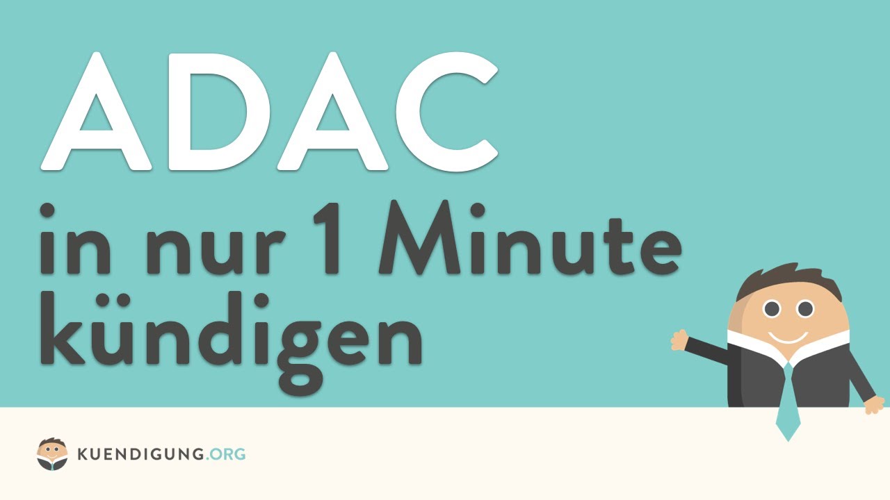 ADAC Mitgliedschaft k&uuml;ndigen - in genau 1 Minute erledigt!