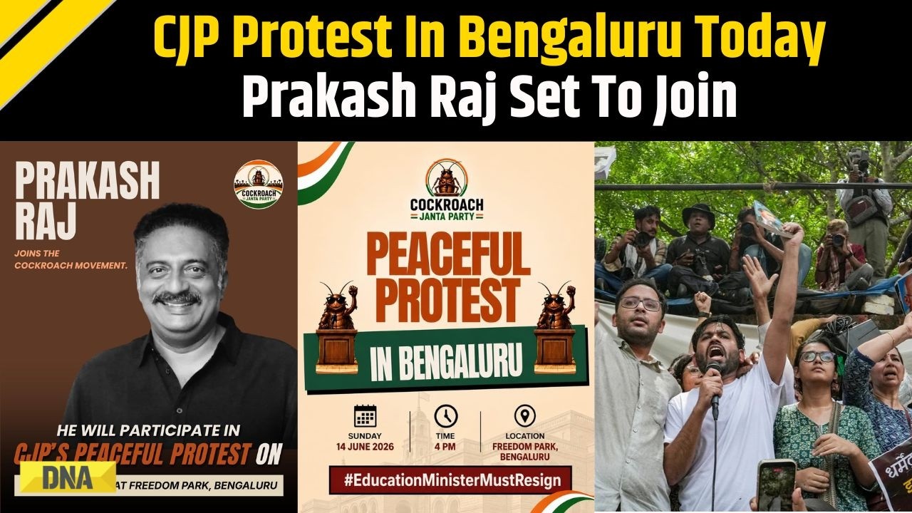 CJP Protest: Cockroach Janta Party Protest In Bengaluru Today, Prakash Raj To Join Peaceful Protest