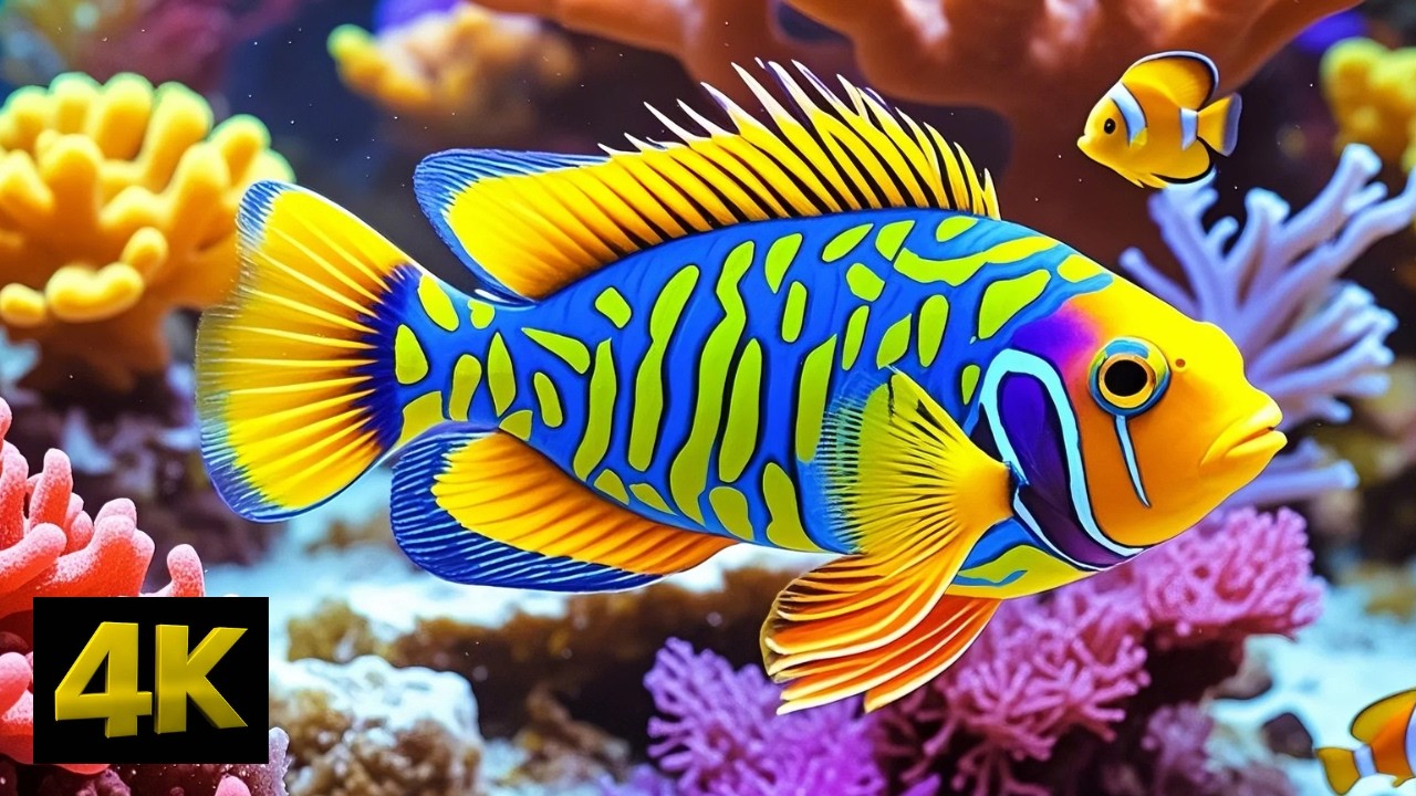 Relaxing 4K Aquarium: Ocean Beauty for Mindful Meditation