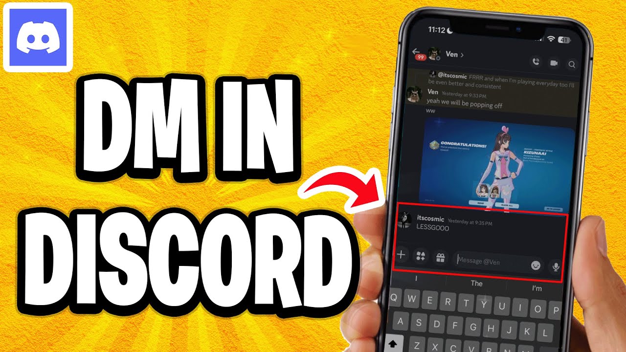 Как писать личные сообщения в Discord