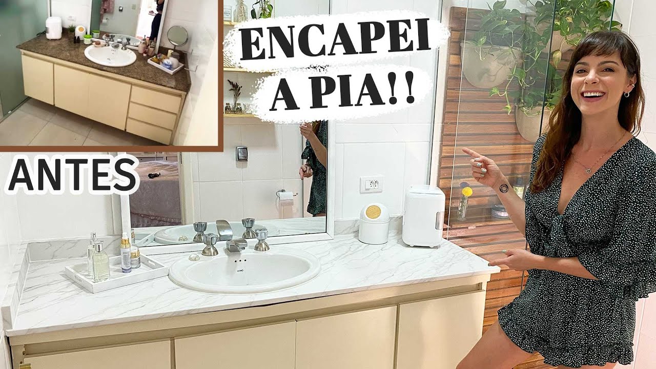 DIY Envelopei a Pia com Revestimento Vinílico!