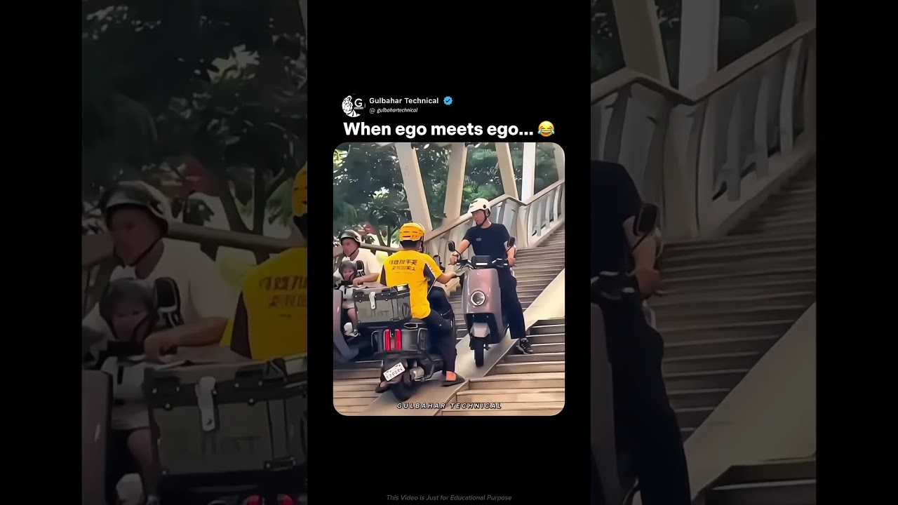 Ego Clash on Scooty Road | Both Refuse to Move, Tense Standoff You Can&rsquo;t Miss 😱🏍