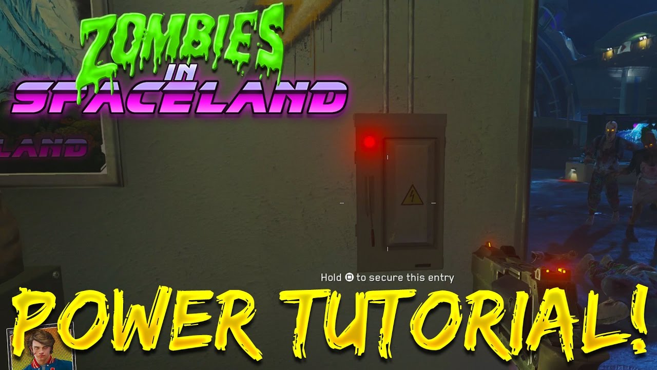 ZOMBIES IN SPACELAND POWER TUTORIAL! - Infinite Warfare Zombies Power Locations (IW Zombies)