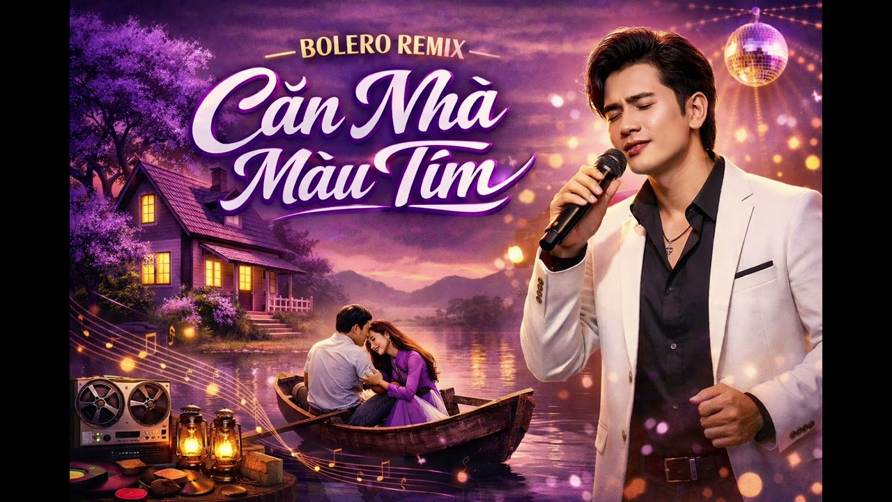 Căn Nhà Màu Tím – Bolero Remix Giọng Nam Cực Hay