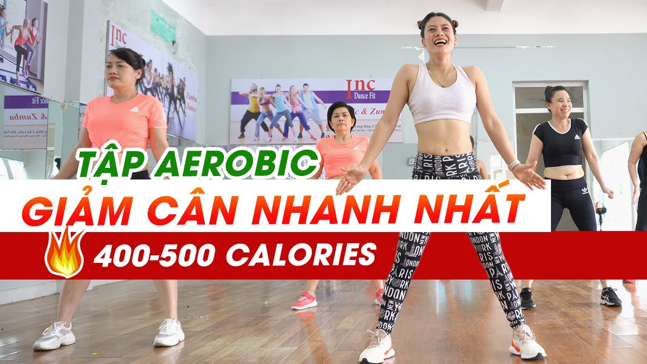 Аэробные упражнения Быстрая потеря веса | Сжечь 400 - 500 калорий ✅ Aerobic Inc